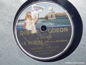 Discos de pizarra: PIZARRA - ODEON 138.440 Y 138.441 - RAQUEL MELLER - LA OLIVERA -MALA ENTRAÑA, EL GITANILLO